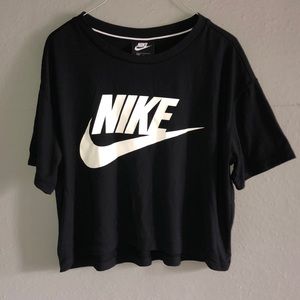 Black Nike crop shirt